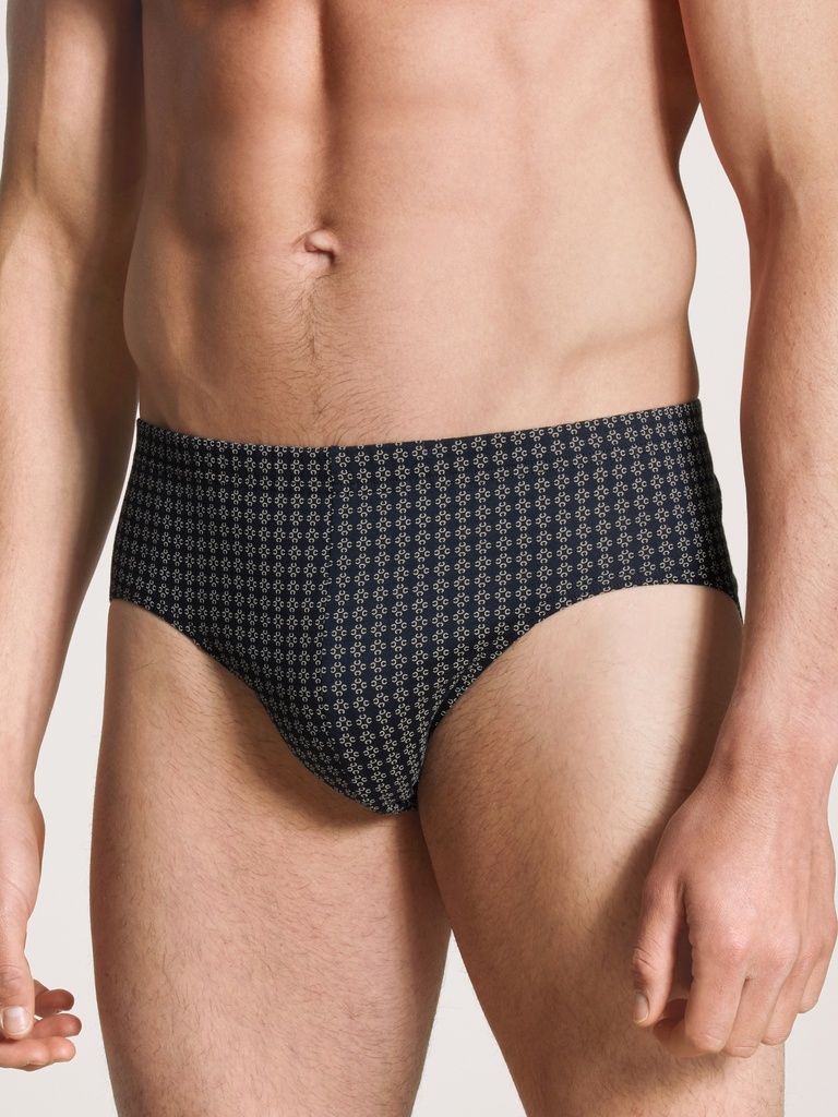 Slip homme 100% coton pack de 2 CALIDA "Prints Benefit" 22642 - Fog 850 (L)