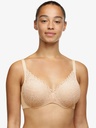 Soutien-gorge à coque memory form enveloppant CHANTELLE "Floral Touch" C94260 - Beige doré 01N