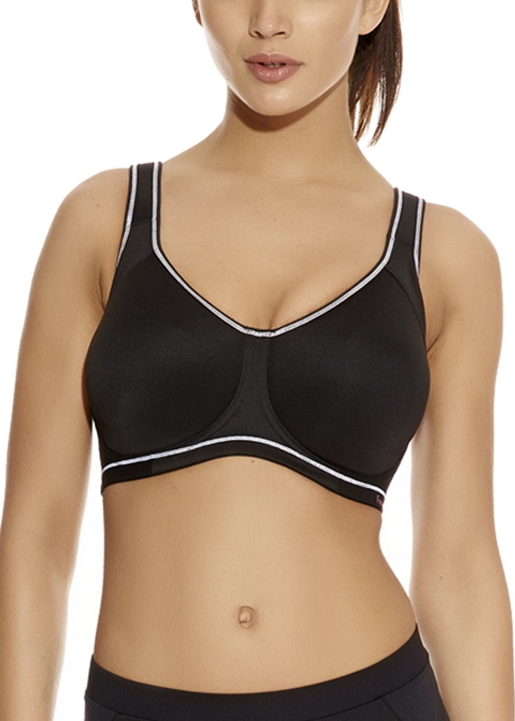 Soutien-gorge de sport armature et coques spacer FREYA "Sonic" AA4892 - Noir STM