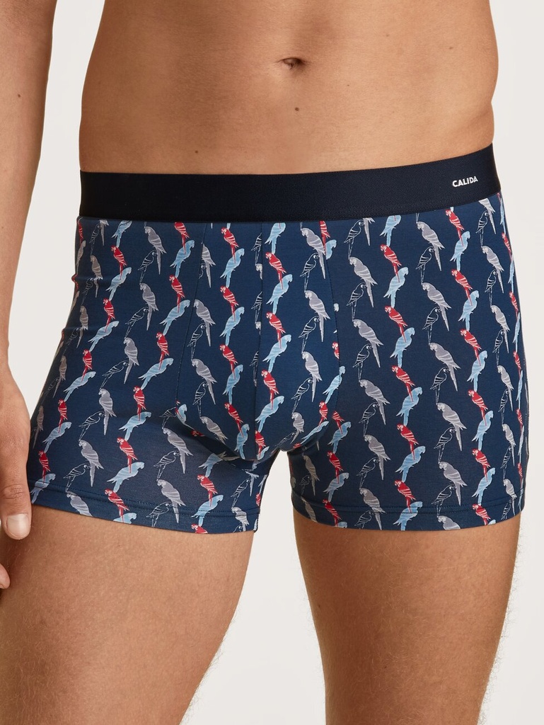 Boxer homme fantaisie 94% coton CALIDA "Cotton Code Design" 26980 - Ultimate Grey 976 (S)