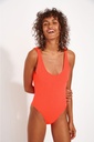 Maillot une pièce BANANA MOON "Belmars Scrunchy" - Corail JAA13