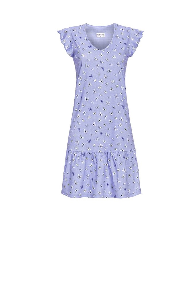 Chemise de nuit manches courtes avec volants RINGELLA "Little Butterfly" 4261017 - Milky Blue 232