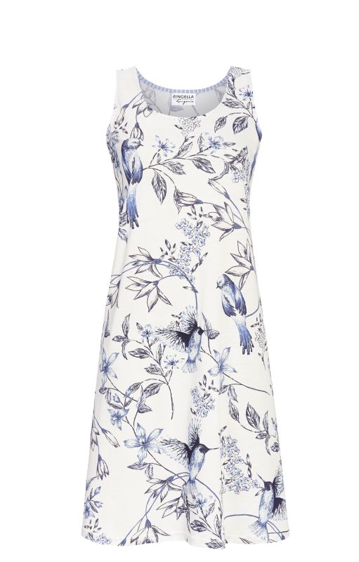 Chemise de nuit sans manche RINGELLA "Flowers and Birds" 4261016 - Dark Navy 240 (38)