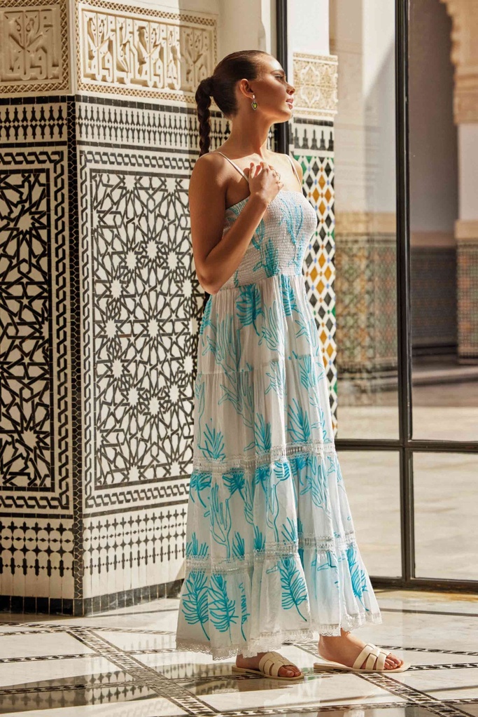 Robe Longue de Plage ICONIQUE "Joy Strappy" IC24-069 - Palm Spring TUR