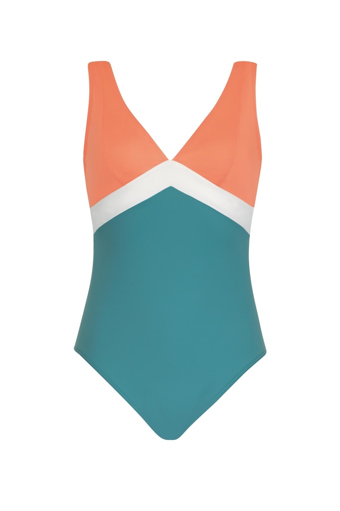 Maillot décolleté V SUNFLAIR 72169 - Multicolore 99 (38, B)