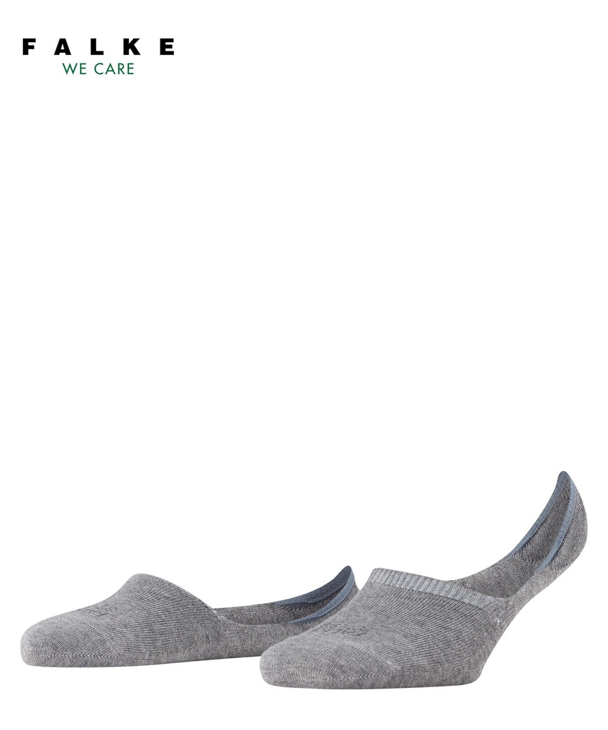 Protège-pieds coton dame FALKE "Step hight cut We care" 46493 - Light melangé 3390