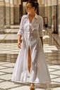 Robe Longue de Plage ICONIQUE "Camilla Maxi" IC24-004 - Blanc Cruise WHI