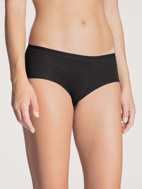 Shorty coupe classique 92% coton CALIDA "Natural Comfort" 24175 - Noir 992 (XS)