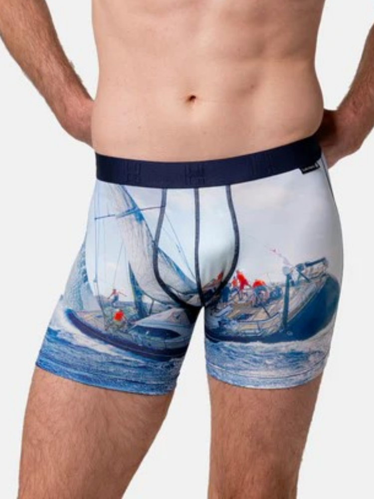 Boxer homme avec maintien intérieur LOIC HENRY "Identity" KBI075X - Regate (M)