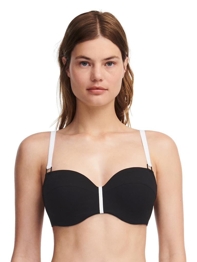 Haut de Bikini corbeille CHANTELLE "Authentic" C12IN5 - Noir/Blanc 0DV
