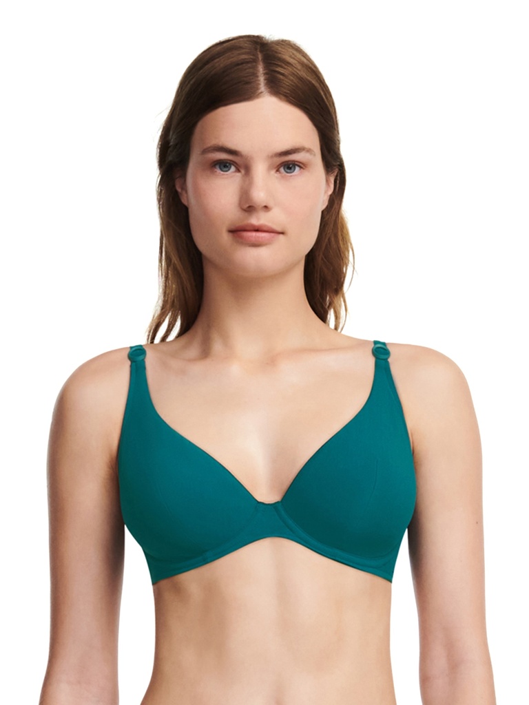 Haut de Bikini avec armatures CHANTELLE "Celestial" C12T10 - Bleu Vert 0XP