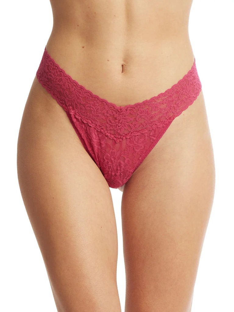 String dentelle stretch HANKY PANKY "Original Rise Thong" 4811P - Evening Pour