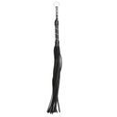 Fouet silicone avec brillants pour jeux bondage SPORTSHEETS - SEX & MISCHIEF "Jeweled Flogger Black" - 76 cm 
