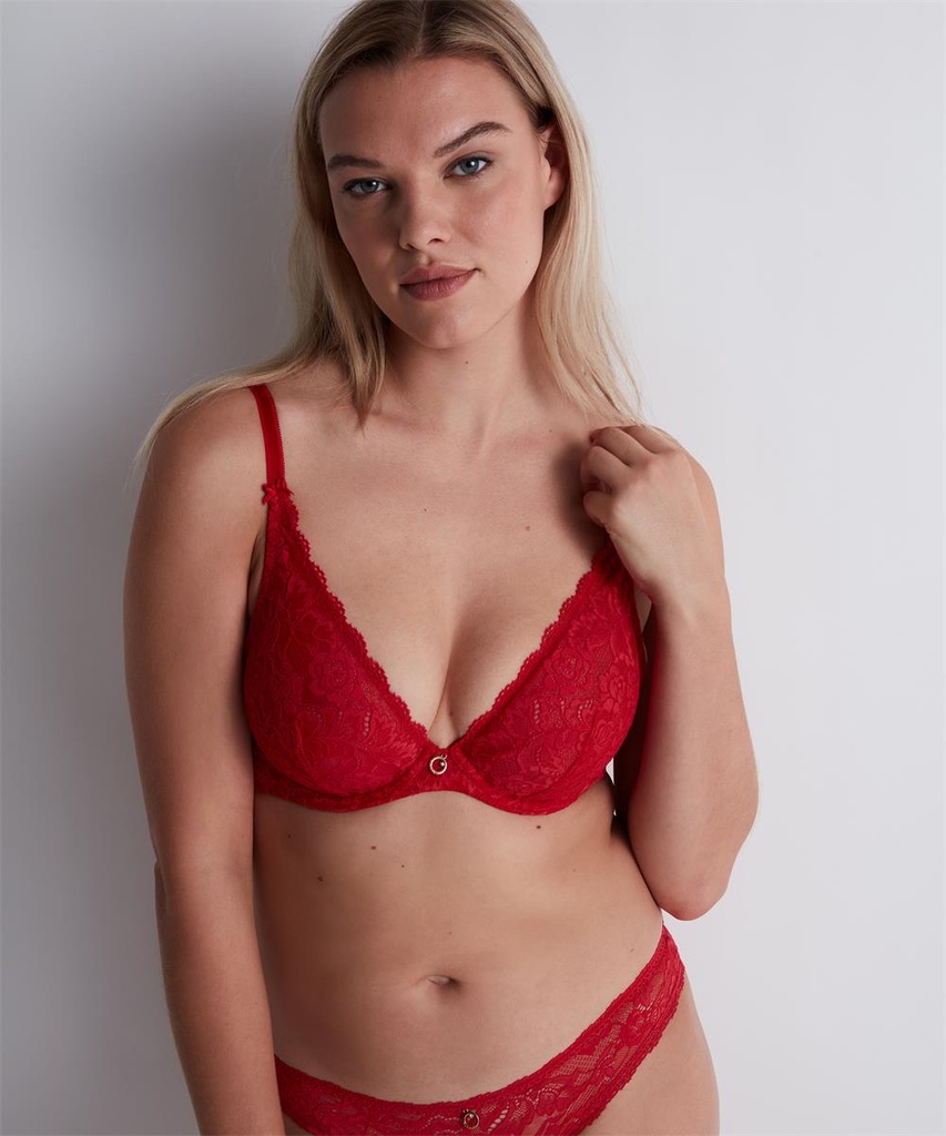 Soutien-gorge triangle armaturé AUBADE "Rosessence" 2KF12 - Rouge GALA