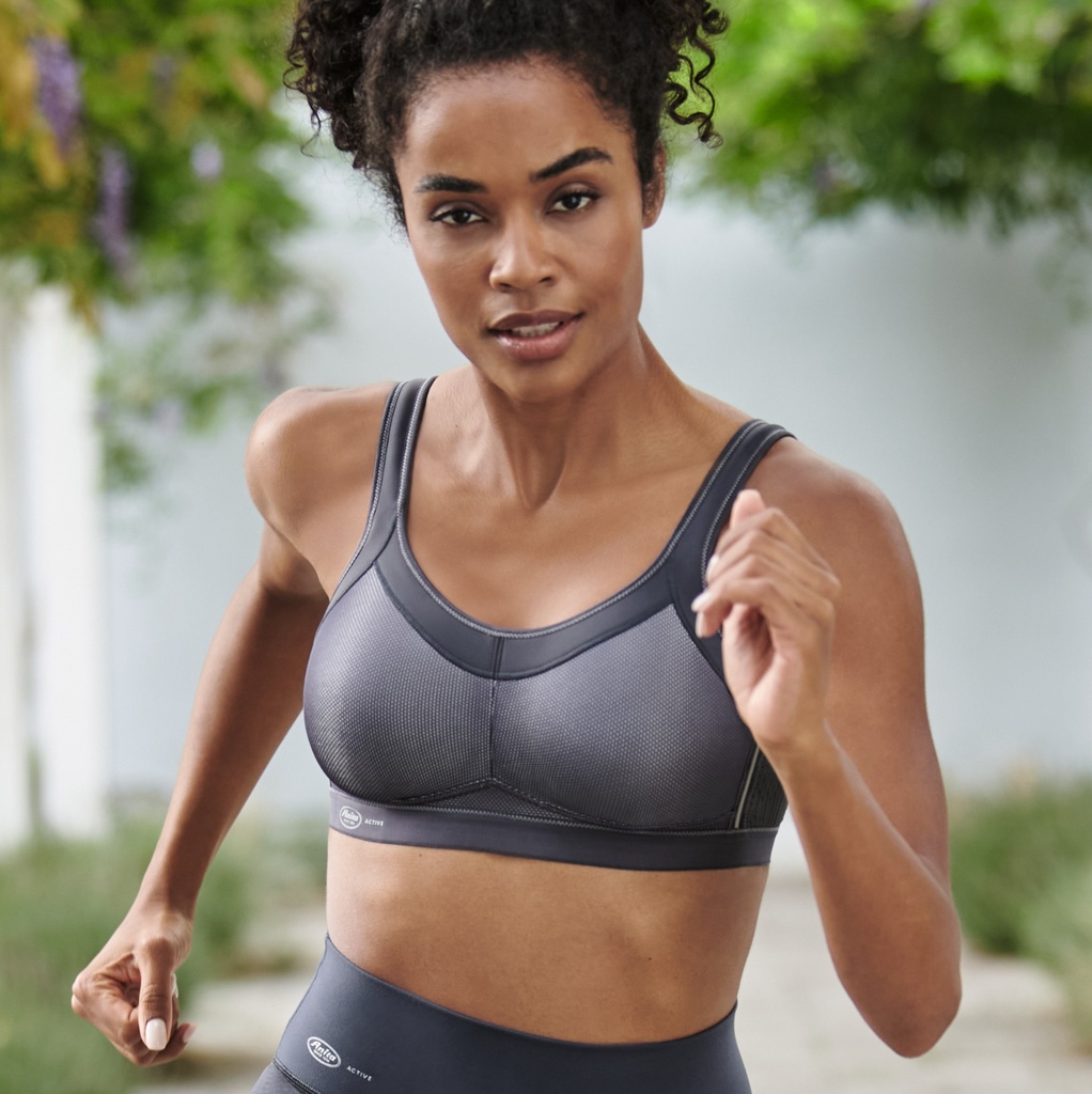 Soutien-gorge de sport sans armatures ANITA ACTIVE Maximum Support "Momentum" 5529 - Anthracite 408 (80, B)