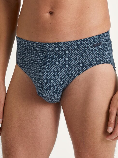 Slip homme fantaisie coton CALIDA "Grafic Cotton" 22986 - Dark Sapphire 479 (M)