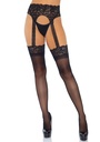 Collant sexy effet porte-jarretelle LEG AVENUE 1782 - Noir 001