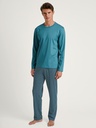 Pyjama long homme 100% coton CALIDA "Relax Streamline" 46187 - Storm Blue 528