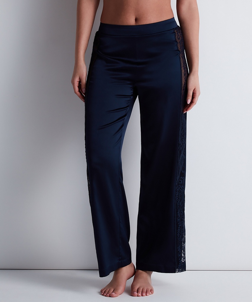 Pantalon en soie AUBADE "Midnight Whisper" 2S60 - Evening  Blue EVEB (1)