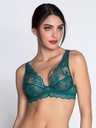 Soutien-gorge armature décolleté plongeant LISE CHARMEL "Sublime en Dentelle" ACH7413 - Vert Princesse 4169