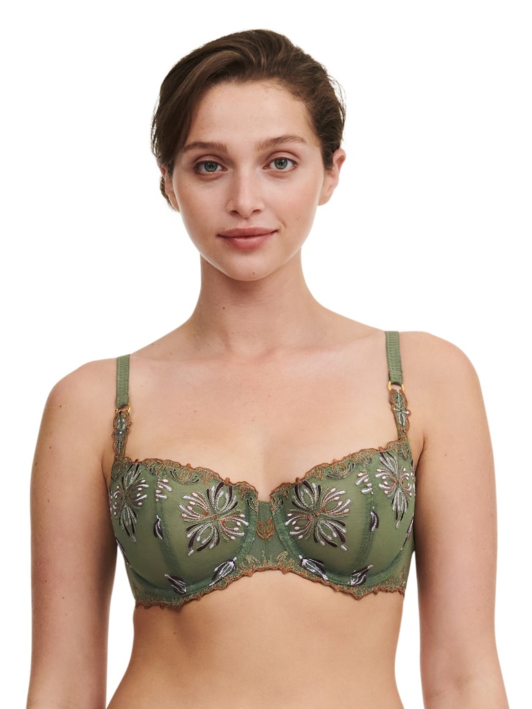 Soutien-gorge corbeille CHANTELLE "Champs Elysées" C26050 - Kiwi Multico 0DE