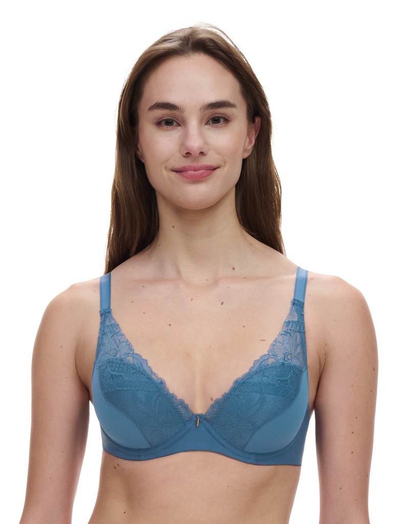 Soutien-gorge à coques CHANTELLE "Orangerie Dream" C17Q20 - Bleu Jeans 00C