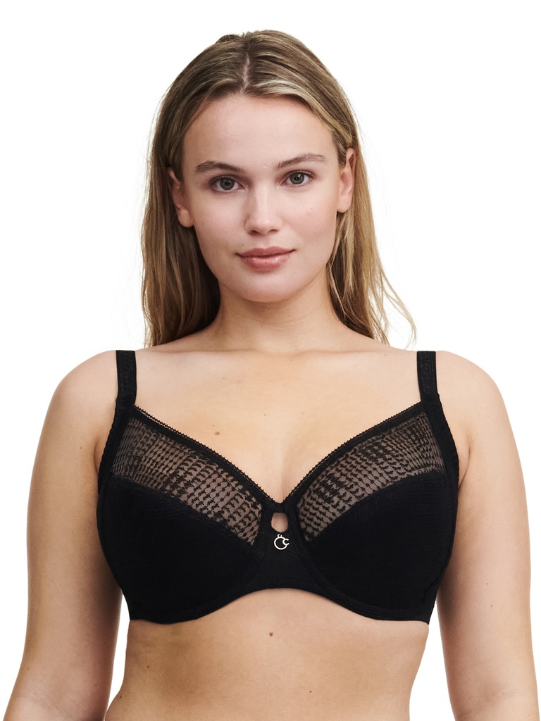 Soutien-gorge armaturé très enveloppant CHANTELLE "Intrigue" C13WMU - Noir 011