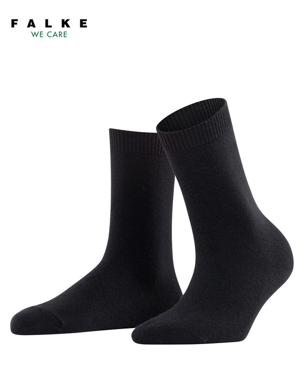 Chaussettes dame laine&cachemire FALKE "Cosy Wool" 47050 - Noir 3000