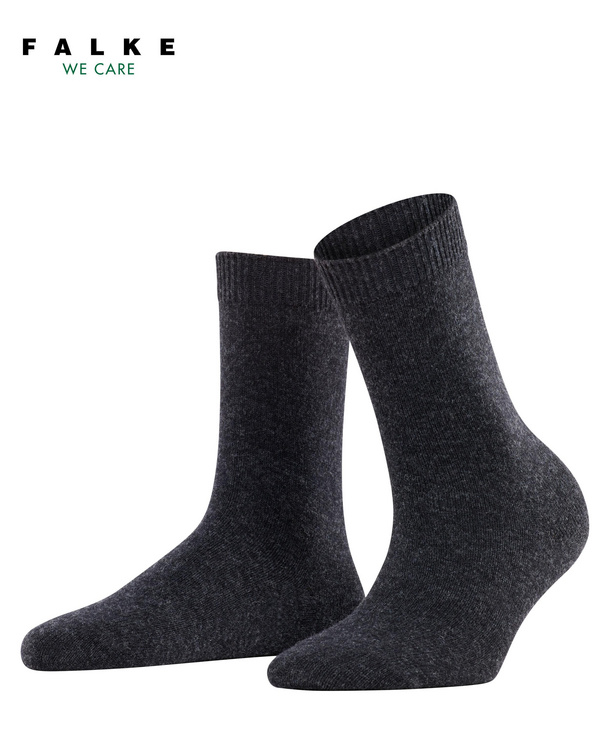 Chaussettes dame laine&cachemire FALKE "Cosy Wool" 47050 - Anthra. Mel 3080