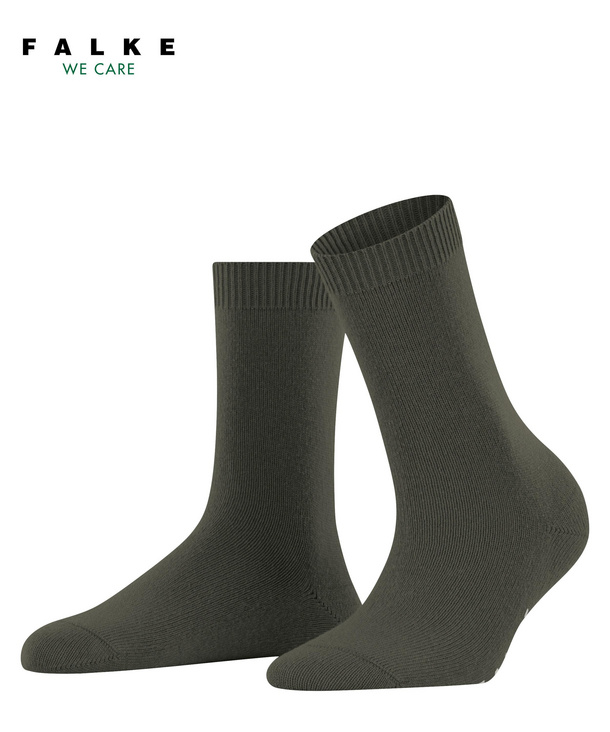 Chaussettes dame laine&cachemire FALKE "Cosy Wool" 47050 - Military 7826