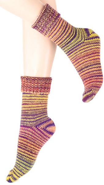 Chaussettes femme 50%laine CRONERT 15402 - Mix Jaune 1350
