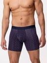 Boxer homme coton avec maintien intérieur LOIC HENRY "Every-D" KBD010H - Bleu Marine Imp Paisley