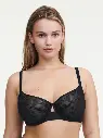 Soutien-gorge avec armatures emboitant CHANTELLE PULP "Philter" C22CMU - Noir Vinyle 0KC