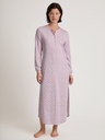 Chemise de nuit dame longues manches CALIDA "Midnight Flowers" 33256 - Fragrant Lilac 283