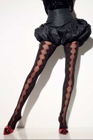 Collant fantaisie 50 deniers GIRARDI "Giulietta" - Noir