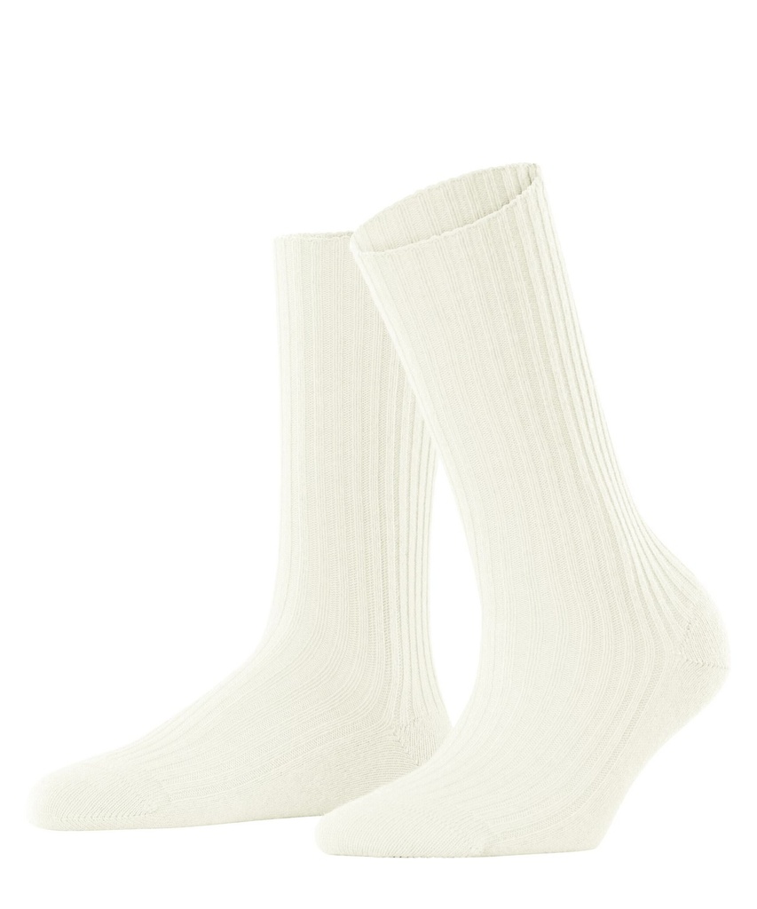Chaussettes laine&cachemire dame FALKE "Cosy Wool Boot" 47080 - Off-White 2040