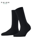 Chaussettes laine&cachemire dame FALKE "Cosy Wool Boot" 47080 - Bleu Marine 6375