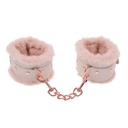 Menottes ajustables SPORTSHEETS - SEX & MISCHIEF "Peaches ‘n CreaMe Fur Handcuffs Cream" 318699