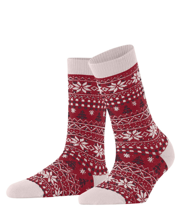 Chaussettes fantaisies dame FALKE "Country Calling" 47044 - Light Pink 8458