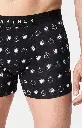 Boxer homme fantaisie 95% coton bio ARTHUR "A l'Heure" MAC - Heure Noir HEUR24