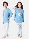 Pyjama long enfant ARTHUR "Pyjama de Secours" LUK - Ciel WOUFH24