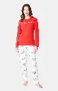 Pyjama long femme ARTHUR "Hotte Motagne" MOL - Blanc NOELH24