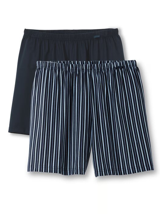 Boxer short homme fantaisie 100% coton 2pièces CALIDA "Prints Benefit" 24741 - Dark Sea 758 (M)