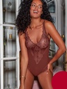 Body dentelle JANIRA "Greta" 1045265 - Rouge 349