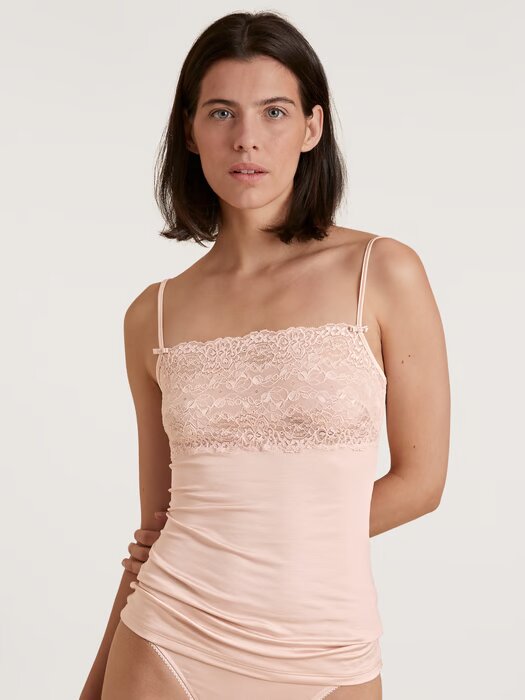 Top fines bretelles & large dentelle durable CALIDA "Sensual Secrets" 11531 - Lace Parfait Pink 171