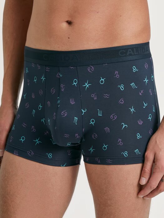 Boxer homme fantaisie coton CALIDA "Swiss Cotton Select" 26071 - Dark Sapphire 479