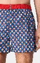Caleçon américain homme avec maintien 100% coton bio ARTHUR "Le Club" CSP - Bleu Emile 1143H24