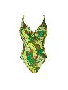 Maillot Nageur avec Maintien sans armatures ANTIGEL "La Venus Nature" FBB9268 - Vert Tropic 1464 