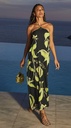Robe Longue LISE CHARMEL "Fleurs de Nuit" ASB1188 - Nuit Luciole 18071