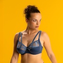 Soutien-gorge avec armatures en 3 parties emboitant LOUISA BRACQ "Série" 471-01 - Blue Jeans BJN